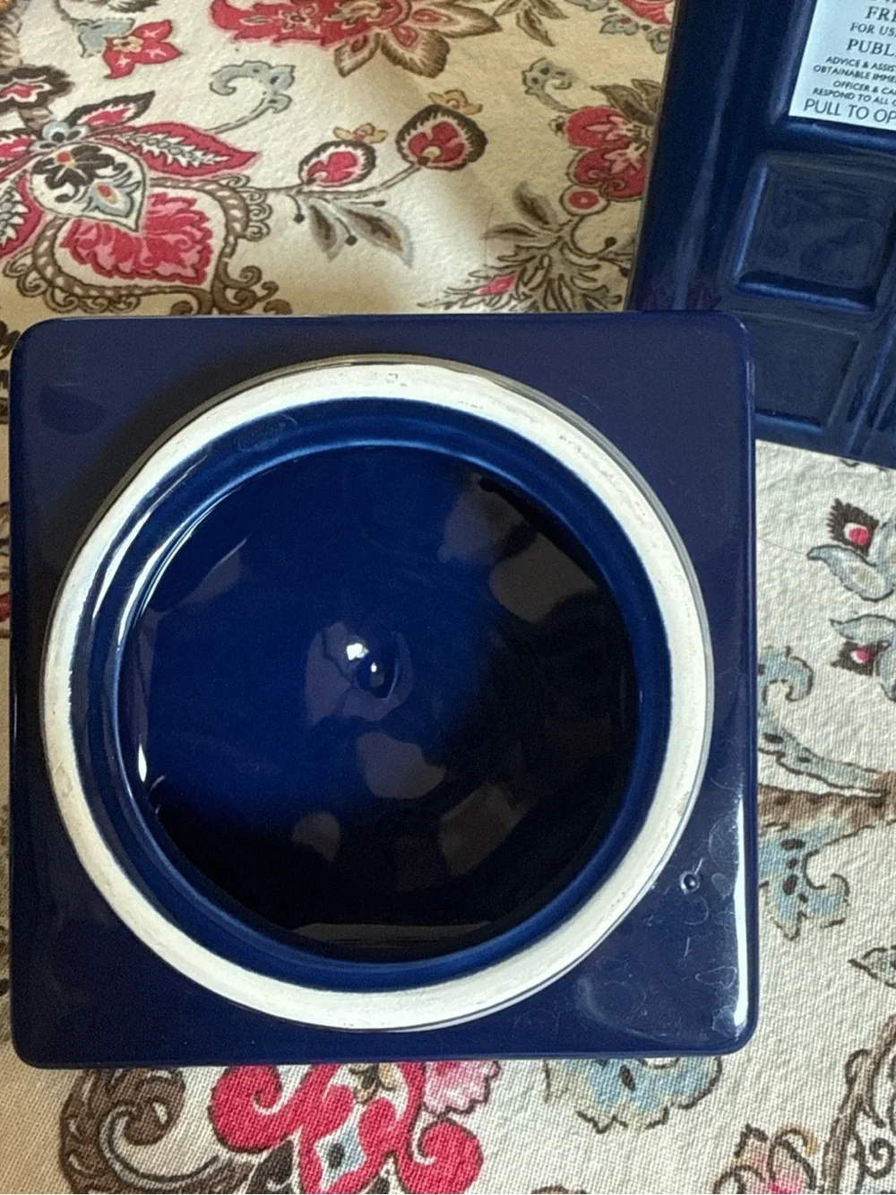 Police Public Call Box Dr. Who TARDIS Ceramic Cookie Jar